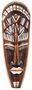 Maske bemalt 30 cm, Holz-Maske aus Bali, Wandmaske 