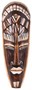 Maske bemalt 30 cm, Holz-Maske aus Bali, Wandmaske 