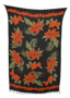 Sarong rote Blumen, Stampbatik, Pareo, H�fttuch, Wickelrock, Strandtuch 160 x 115 cm 