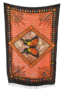 Sarong Schmetterling, Butterfly, Stampbatik, Pareo, Hfttuch, Wickelrock, Strandtuch 160 x 115 cm 