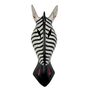 Maske ZEBRA aus Holz, Gr��e 50 cm, Holz-Maske aus Bali, Wandmaske