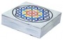 Schatulle aus leichten Albesia-Holz, handbemalt mit der Blume des Lebens, wahlweise 3 Gr��en