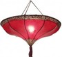 Decken-Leuchte Marrakesch, Pendel-Deckenlampe aus Metall und Leder