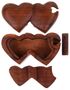 Handgefertigte Herz-Trickbox aus Soar-Holz - Doppelherz, 13 cm