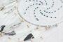 Traumf�nger - wei�er gro�er Dreamcatcher GUTER TRAUM 20 cm