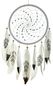 Traumf�nger - wei�er gro�er Dreamcatcher GUTER TRAUM 20 cm