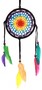 Dreamcatcher Regenbogen Traumf�nger geh�ckelt, 2 Gr��en - 12 cm oder 16 cm