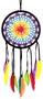 Dreamcatcher Regenbogen Traumf�nger geh�ckelt, 2 Gr��en - 12 cm oder 16 cm