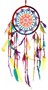 Dreamcatcher Regenbogen geh�ckelt, 2 Gr��en