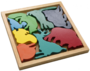 Lege-puzzle Tiere aus Holz 