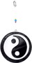 Suncatcher Ying Yang 11 cm Dekoration f�rs Fenster, Sonnenf�nger, Windspiel 