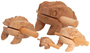 Sound Frosch natur aus Holz in verschiedenen Gr��en w�hlbar: 5cm - 10 cm - 14 cm oder 20 cm  