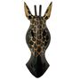 Maske Giraffe, Holz-Maske aus Bali, Wandmaske