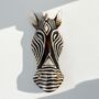 Maske Zebra 30 cm, Holz-Maske aus Bali, Wandmaske