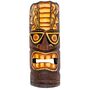 Tiki Wandmaske Maori aus Albesia-Holz handgeschnitzt 30 cm Braun