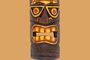 Tiki Wandmaske Maori aus Albesia-Holz handgeschnitzt 30 cm Braun