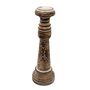 Kerzenhalter Albesia-Holz White Wash 40 oder 50 cm