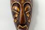 Maske bemalt 20 cm, Holz-Maske aus Bali, Wandmaske