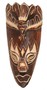 Maske bemalt 20 cm, Holz-Maske aus Bali, Wandmaske