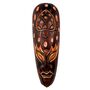 Maske bemalt 30 cm, Holz-Maske aus Bali, Wandmaske Schildkr�te