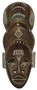 Maske Africa WOMAN, handgearbeitete Holz-Maske, Wandmaske 