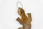 Deko-Gekko MANIS, Holz, natur, verziert, Wandschmuck