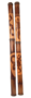 Didgeridoo aus Bambus, beschnitzt