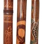 Didgeridoo aus Bambus, beschnitzt