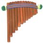 Panfl�te aus Bambus braun
