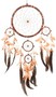 Dreamcatcher batik - Traumf�nger  22 cm & 4 x klein 