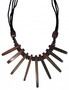 Halskette aus Sonor-Wood, Holz-Schmuck Modeschmuck, Natur-Schmuck 