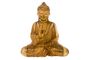 Buddha mit erhobener Hand, Holz-Skulptur Asien