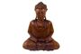 Buddha mit erhobener Hand, Holz-Skulptur Asien