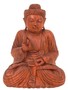 Buddha mit erhobener Hand, Holz-Skulptur Asien