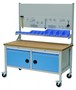 Mobile Werkbank mit 2 Schubladen, 2 Fl�gelt�ren