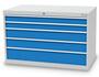 Bedrunka+Hirth Schubladenschrank T736 5 Schubladen B/T/H 1305x736x819 mm