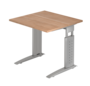 Schreibtisch hhenverstellbar | Brotisch | B/T 800 x 800 mm