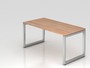 Schreibtisch RS16, 160x80 cm, h�henverstellbar, Nu�baum 