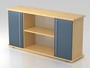 Sideboard SB2T RE, 2 OH, Korpus: Ahorn/Front: Blau, BxTxH 166,1x42x84 cm 