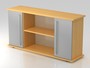 Sideboard SB2T CE, 2 OH, Korpus: Buche/Front: Silber, BxTxH 166,1x42x84 cm 