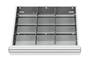 Schubladeneinsatz Metalleinteilung 500x450 mm BLH 75-200 mm 