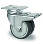 Doppel-Lenkrolle mit Feststeller  75 mm 