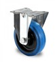 Bockrolle aus Polyamid und Elastik blau Lauffl�che  125 mm 