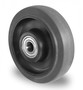 Einbaurad mit Achsmaterial aus Polyamid, Elastik Lauffl�che  125 mm 