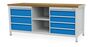 Werkbank | Kastenwerkbank 7 x Schublade 2 x Fachboden B/T/H 2000x750x859 mm