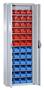 Magazinschrank aus Stahl mit 48 Sichtlagerk�sten, B/H/T 700x1980x300 mm
