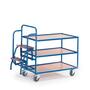 Tischwagen 2 Trittstufen | 3 Etagen Ladefl�che 990x590 mm 