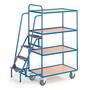Tischwagen 4 Trittstufen | 4 Etagen Ladefl�che 990x590 mm 