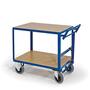 Tischwagen mit Totmannbremse, 2 Ladefl�chen 1200x800mm 