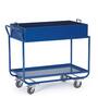 Tischwagen mit Blechwanne, Tragkraft 300 kg 